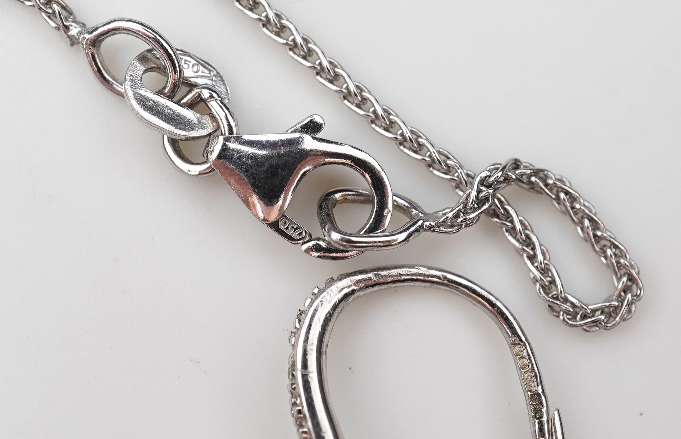 A cultured pearl and diamond demi-parure